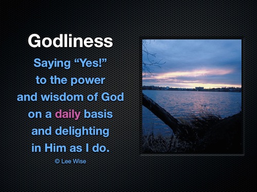 Godliness and Saying Yes