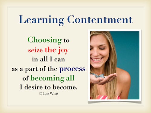 Learning Contentment