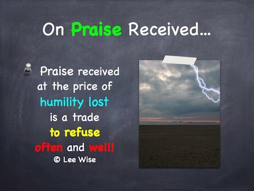 On Praise Received