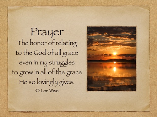 Prayer And Struggling
